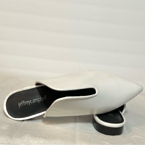 Jeffrey Campbell Womens Mules Cleos White Patent Leather Pointed Toe Size 6 - Picture 11 of 16